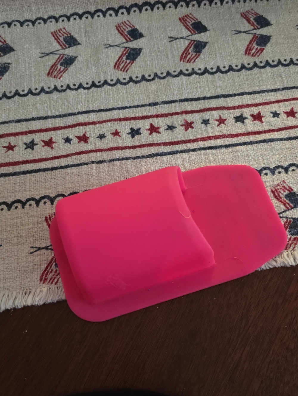 Bright Pink Silicone Seltzer Shower Holder